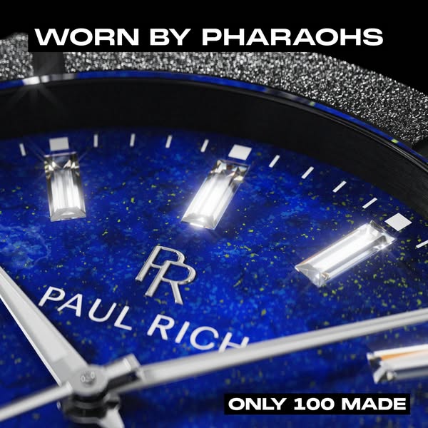 This ad showcases a close-up of a luxury watch, emphasizing its unique design and limited availability, appealing to col