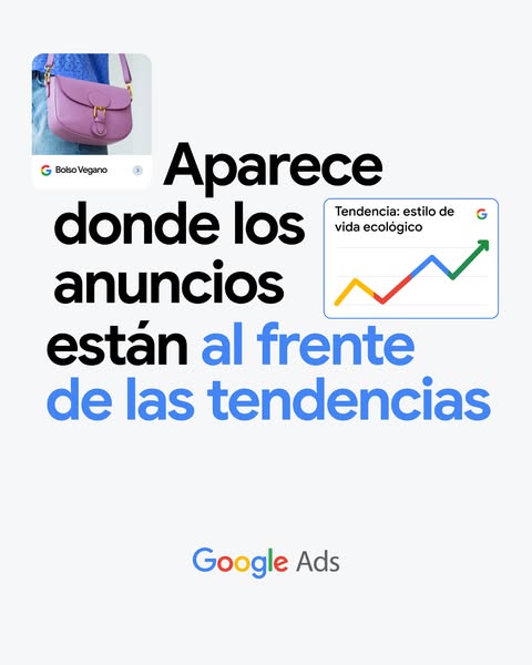This ad for Google Ads highlights the platform's ability to place ads in front of trends, using the example of a veg