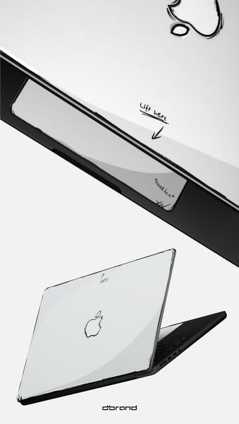 This ad demonstrates dbrand's line of custom skins for Apple Macbooks.