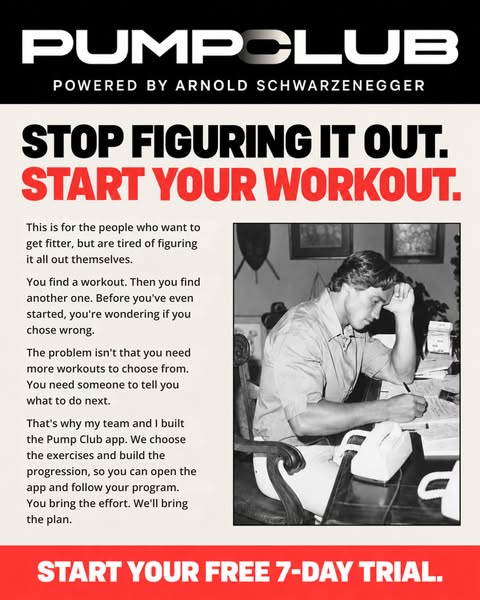 Arnold Schwarzenegger ad