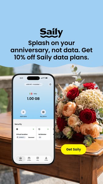 Saily eSIM ad