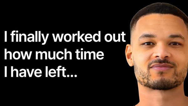 This Meta image ad features a person speaking to the camera with the caption "I finally worked out how much time I 