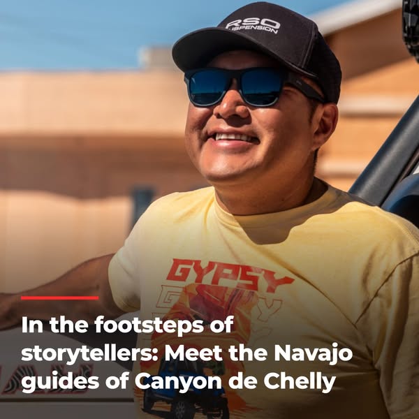 The ad features a close-up of a smiling Indigenous man wearing a baseball cap and sunglasses, with the headline "In