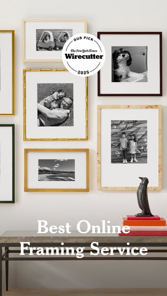This ad promotes an online framing service, highlighting its recognition as the 'Best Online Framing Service' by
