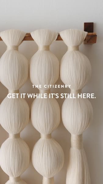 This ad by The Citizenry promotes a limited-time offer, urging viewers to purchase while supplies last. The ad features 