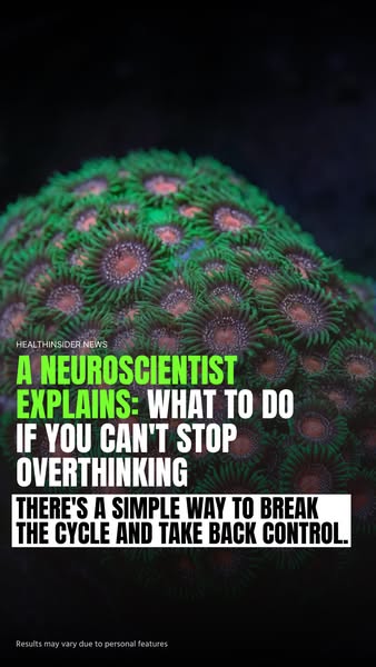 The ad speaks to the problem of overthinking and offers a simple way to break the cycle and take back control.
