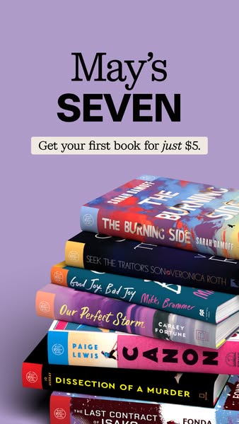 Ad for May's Seven, offering the first book for just $5.