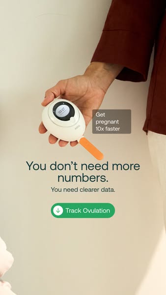This ad for the Mira fertility tracker tells the audience that they do not need any more numbers, but instead need clear