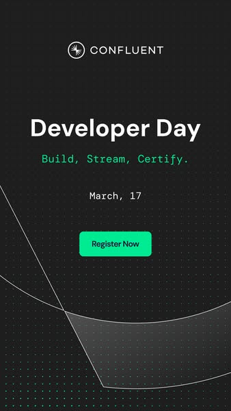 This ad is used to showcase the Developer Day event by Confluent.