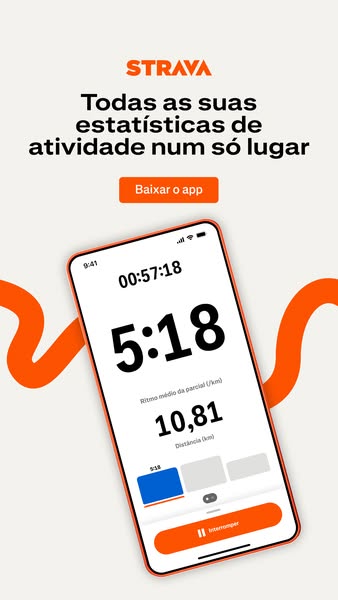 This ad promotes the Strava app. The ad highlights the key benefits of the app and encourages users to download it to ha