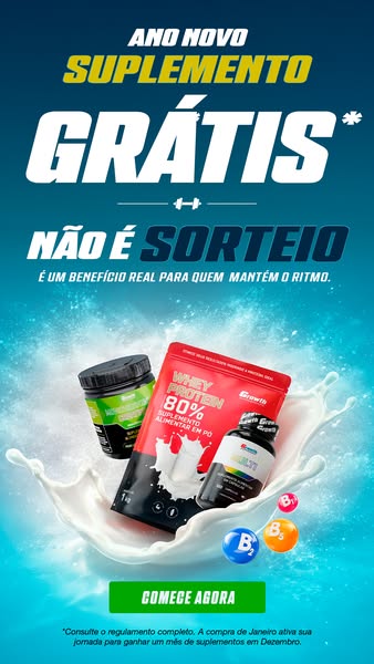 This image ad promotes Growth supplements, offering a free supplement as a New Year's benefit for those who maintain