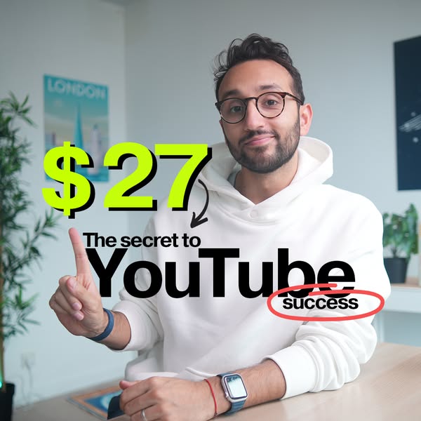 This ad is from an individual showing how he can teach you the secret to YouTube success.