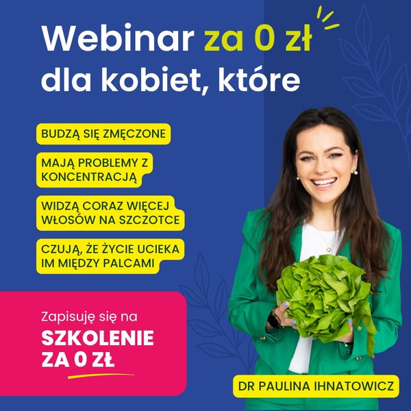 Dr Paulina Ihnatowicz - dietetyk kliniczny ad
