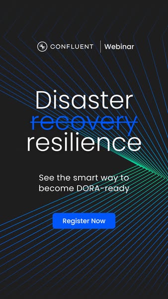 The ad encourages viewers to register for a webinar that will provide a smart way to become DORA-ready and help with dis