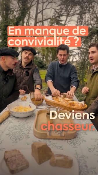 This ad presents the problem of lacking conviviality (friendliness) and then offers hunting as the solution. The ad feat