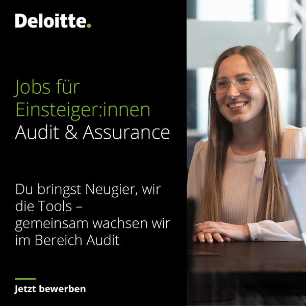 This image ad is for Deloitte, advertising job opportunities for entry-level candidates in Audit & Assurance. The ad