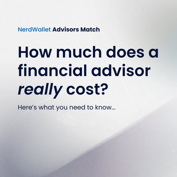 This ad by NerdWallet Advisors Match addresses the question of how much a financial advisor really costs. It aims to dra