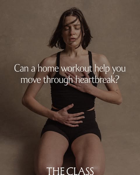 This ad for The Class uses a portrait-style image of a woman in workout clothes to ask whether a home workout can help s