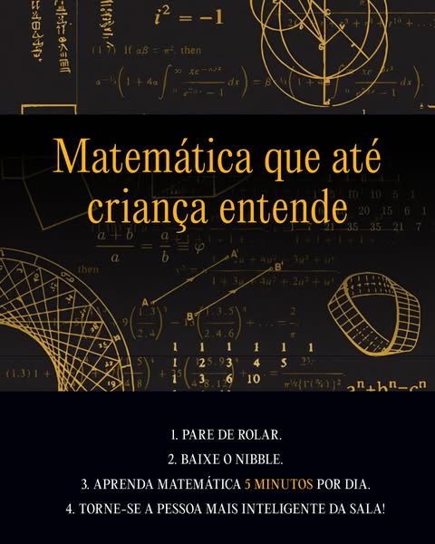 This ad is in Portuguese and is advertising a math program that makes math easy for children to understand. The ad asks 