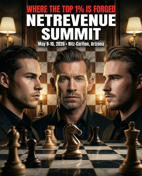 This image ad promotes the Netrevenue Summit, an event described as "Where the Top 1% is Forged." It features 