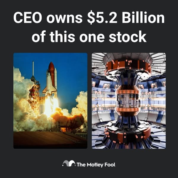 This ad uses an image split into two sections that features a rocket launching in the left side and a complex mechanical