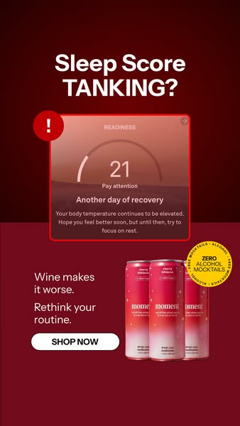 This ad emphasizes how important sleep is to your health and well-being. It highlights the fact that alcoholic beverages
