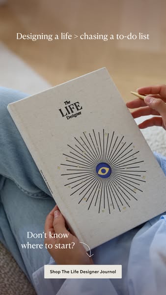 This ad promotes The Life Designer Journal. The ad features the journal and the headline states "Designing a life &