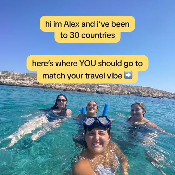 A travel influencer recommends places to visit.