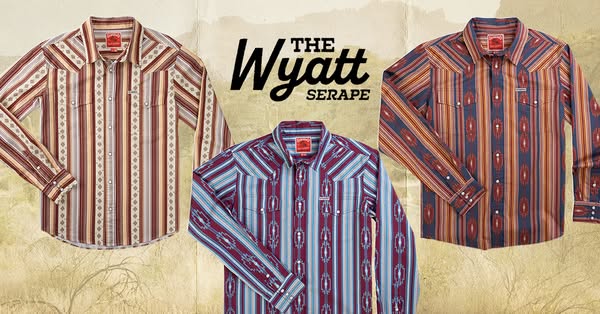 This image ad showcases three different styles of the same button-down shirt. The shirts are all long-sleeved and featur