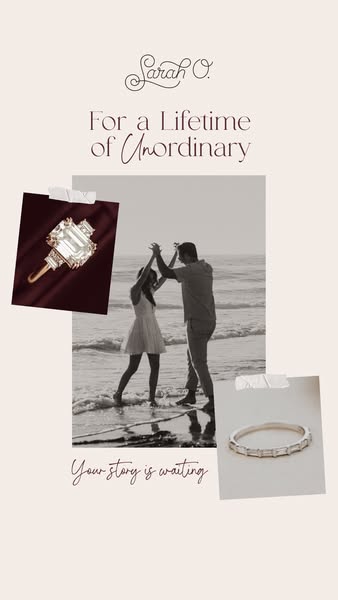 This ad for Sarah O. jewelry aims to capture the special moments in life through jewelry. The ad features an image of a 