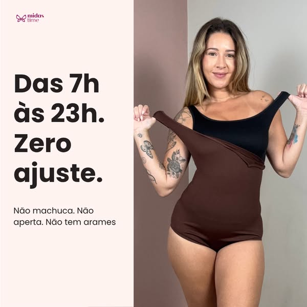 This ad promotes shapewear from Midas Time. The ad highlights that the shapewear is comfortable to wear all day with no 
