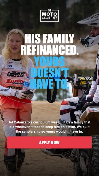 The Moto Academy ad