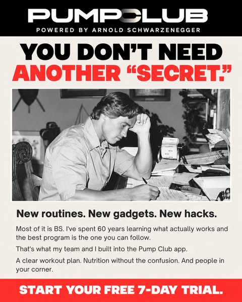 Arnold Schwarzenegger ad