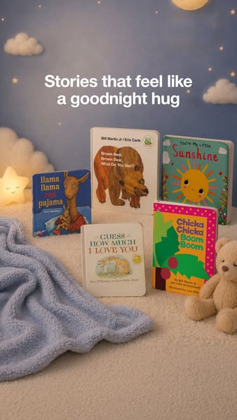 The ad presents a collection of children's books that evoke feelings of comfort and warmth, similar to a goodnight h