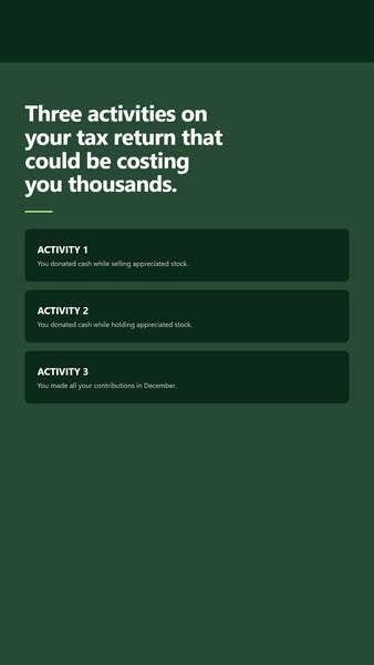 The ad highlights three tax return activities that may cost taxpayers thousands of dollars, suggesting a potential oppor