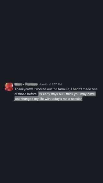 This ad uses a screenshot of a social media post to showcase a customer testimonial about how the product has changed th