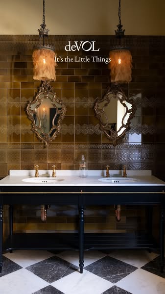 This ad features a luxurious bathroom with deVOL products, emphasizing the brand's attention to detail and high-end 
