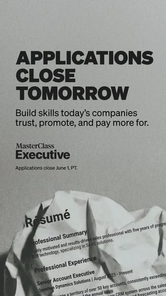 MasterClass ad