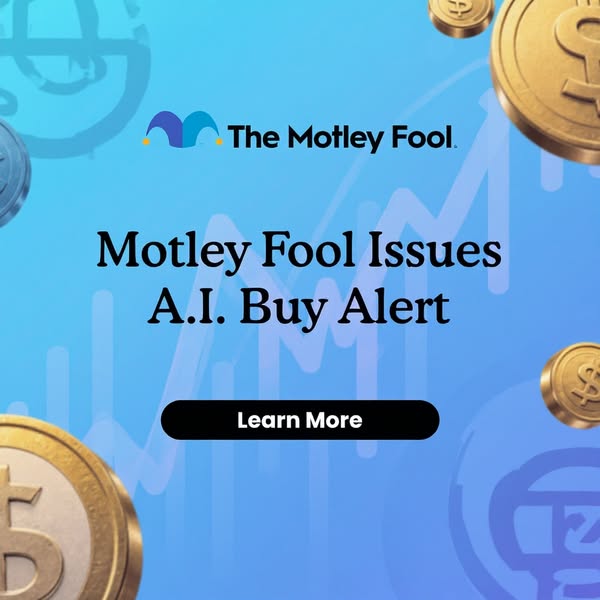 This image ad from The Motley Fool promotes an "A.I. Buy Alert," encouraging viewers to click "Learn More