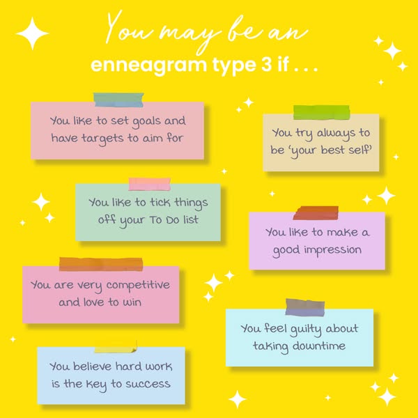 This ad is a personality quiz that uses traits of Enneagram Type 3 to encourage users to learn more.