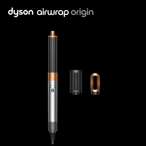 This ad features the Dyson Airwrap Origin in a product display.