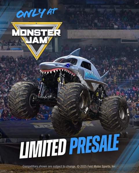 This image ad promotes Monster Jam, a live motorsport event featuring monster truck competitions. The ad showcases a mon