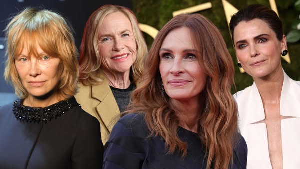 An image ad featuring four well-known female celebrities who appear to be at a red carpet event. This ad likely intends 