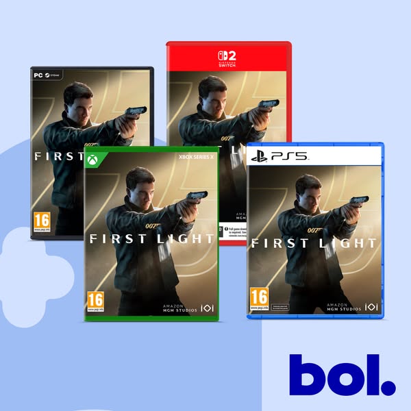 This ad promotes the video game 'First Light' across different gaming platforms, emphasizing its availability on