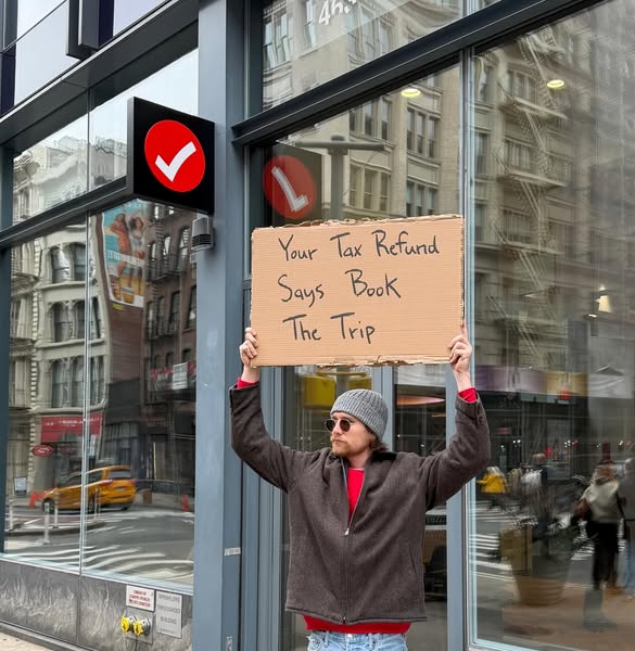 DudewithSign ad