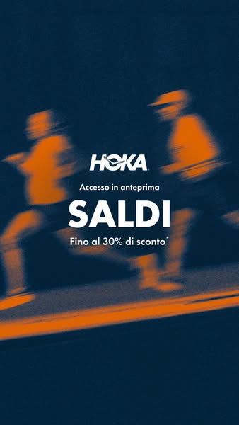 This image ad for Hoka promotes early access to a sale with up to 30% off.