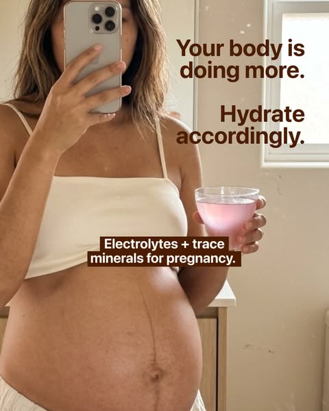 This image ad is targeted at pregnant women who need to increase their hydration through electrolytes and trace minerals