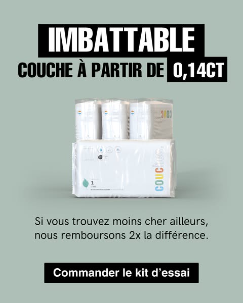 This ad shows an image of a stack of diaper packages and promotes the affordability of the diapers as well as a money ba