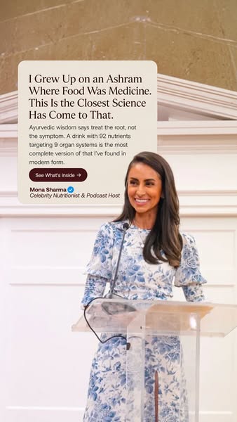 Mona Sharma Health and Wellness ad