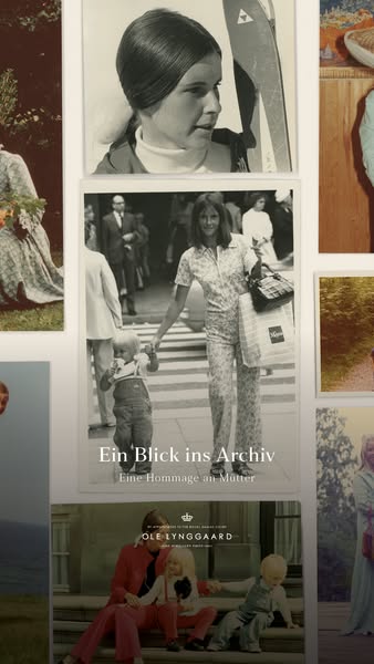 This ad utilizes a collage of family photos to create a sentimental and nostalgic connection, positioning Ole Lynggaard 